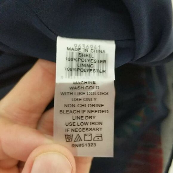 Vince Camuto Sundress Size PXS Multicolor Palms Sleeveless - Picture 5 of 5